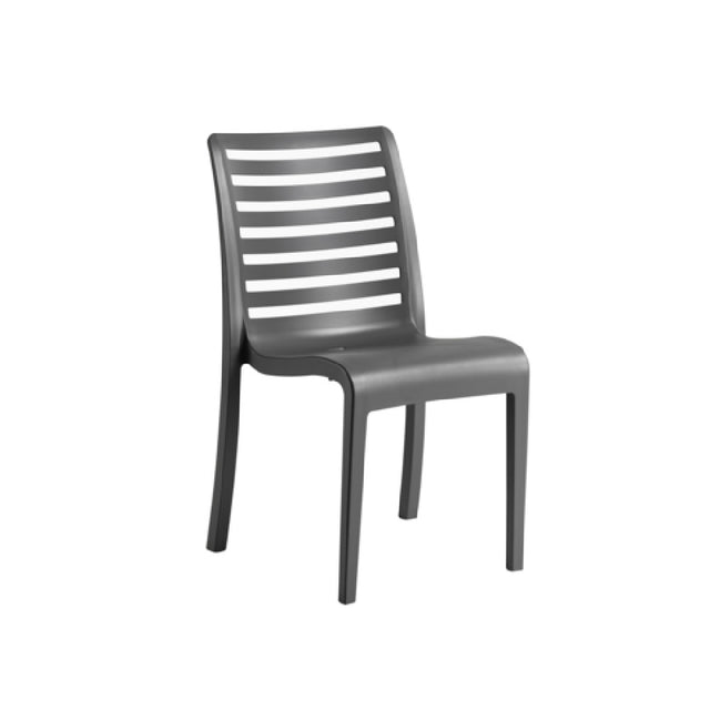 Grosfillex UT944002 - Astoria Stacking Sidechair, 20.9"W X 23.4"D X 34.7"H, Technopolymer With Air Molding Technology