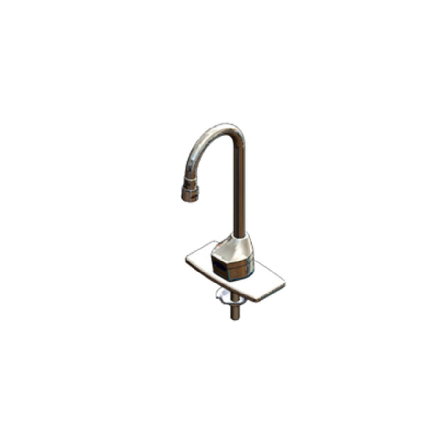 T&S Brass EC-3100-TMV4V05 ChekPoint™ Electronic Faucet Deck Mount Rigid Gooseneck