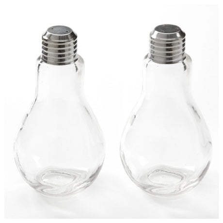 American Metalcraft SPLB9 Lightbulb Salt & Pepper Shaker Set 8 Oz. 2-1/2" Dia. X 5"H