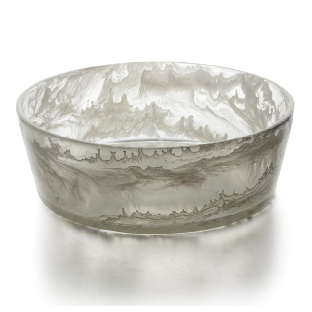 Bon Chef 59030-FROST Circle Resin Bowl 13.5"dia. X 4.5"H 9.75 Qt. Capacity