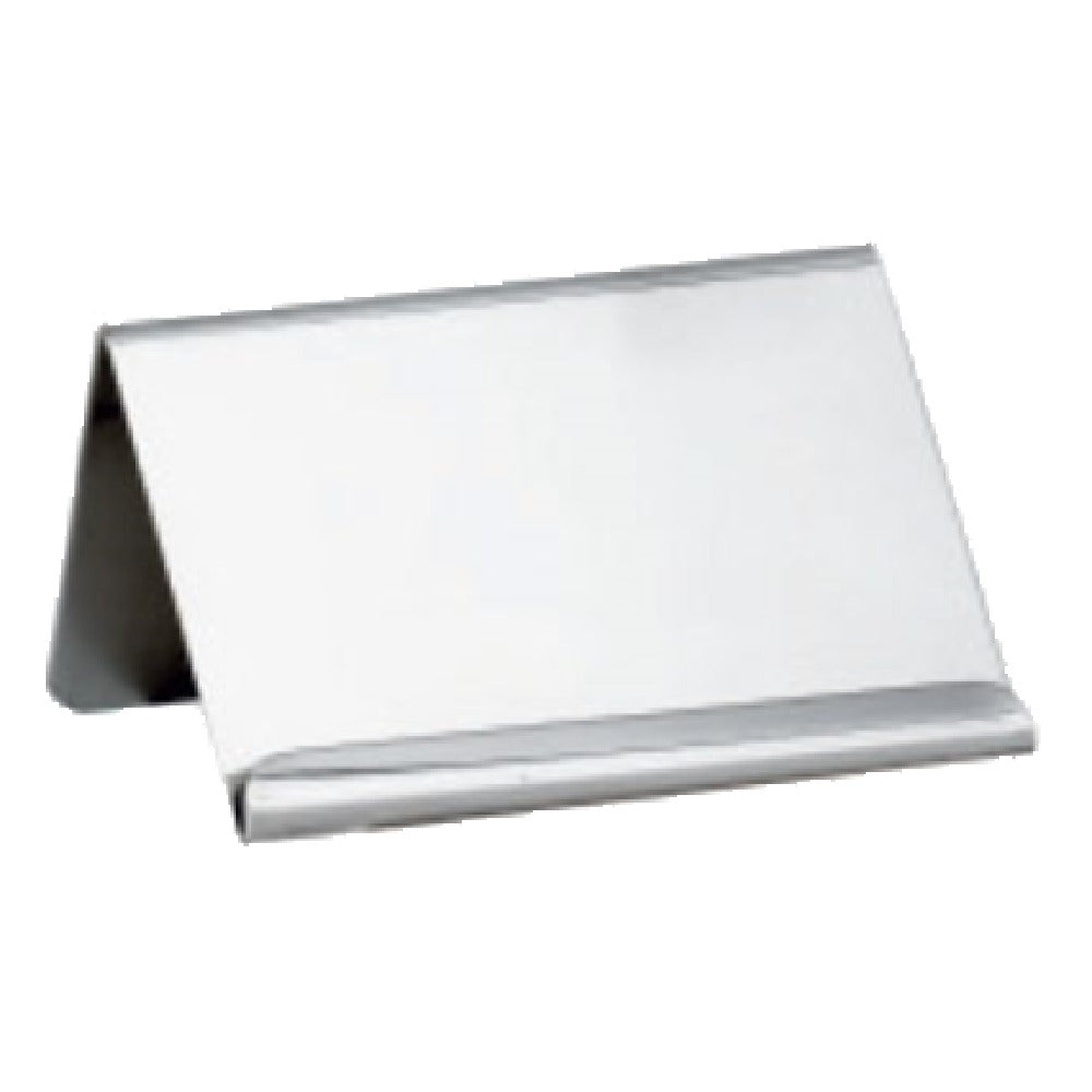 Paderno 56099-06 Table Number/Tent 4-1/4" X 2-3/4" 18/10 Stainless Steel