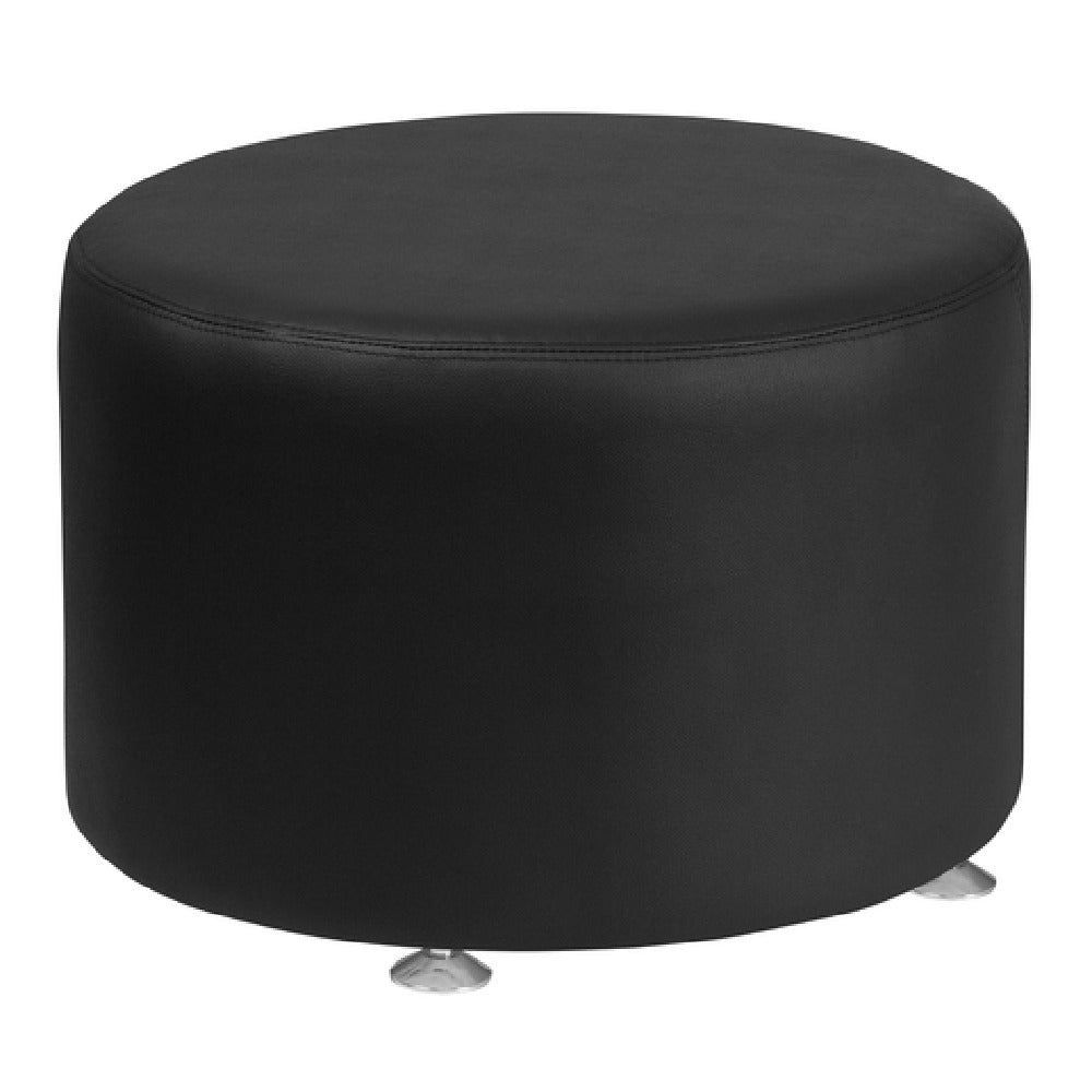 Flash Furniture ZB-803-RD-24-BK-GG Hercules Alon Series Ottoman 24" Dia. X 16-1/2"H