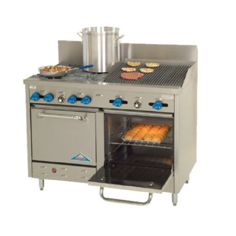 Comstock-Castle F3218-2RB Range Gas 48" Wide