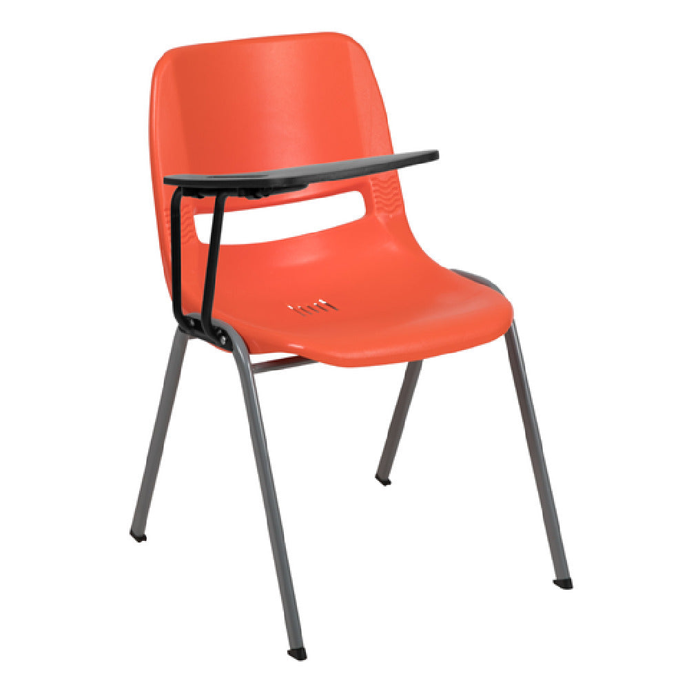 Flash Furniture RUT-EO1-OR-RTAB-GG Hercules Series Ergonomic Shell Chair 880 Lb. Weight Capacity