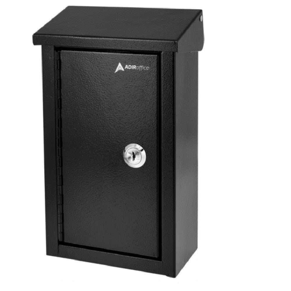 Alpine Industries ADI631-11-BLK Outdoor Key Drop Box Heavy Duty 5-1/2" X 3" X 9-3/4"H