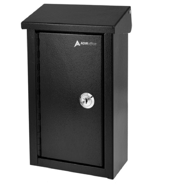 Alpine Industries ADI631-11-BLK Outdoor Key Drop Box Heavy Duty 5-1/2" X 3" X 9-3/4"H