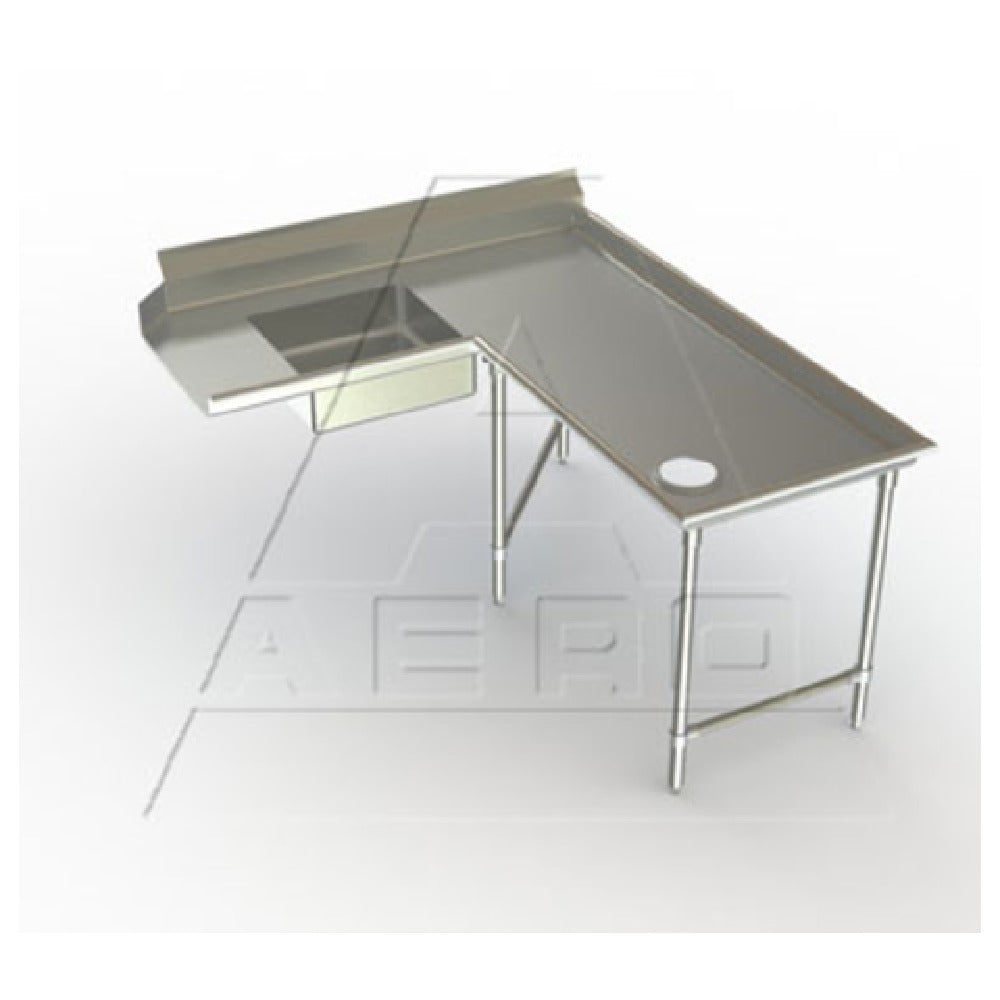 AERO Manufacturing 2SDI-R-96 Aerospec™ Soiled Dishtable Island Design 60" Machine To Corner