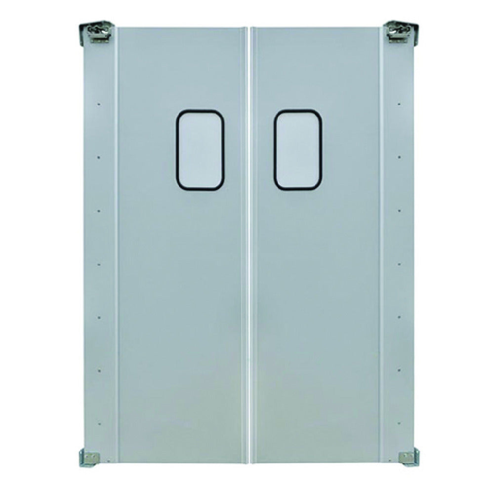 Hubert 88899 - Kratos® Double Traffic Door, 36"W X 84"H, 9"x14" Window