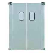 Hubert 88899 - Kratos® Double Traffic Door, 36"W X 84"H, 9"x14" Window