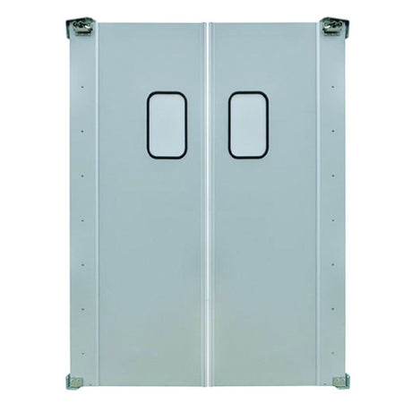 Hubert 88899 - Kratos® Double Traffic Door, 36"W X 84"H, 9"x14" Window