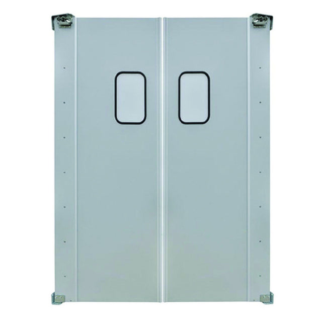 Hubert 88899 - Kratos® Double Traffic Door, 36"W X 84"H, 9"x14" Window