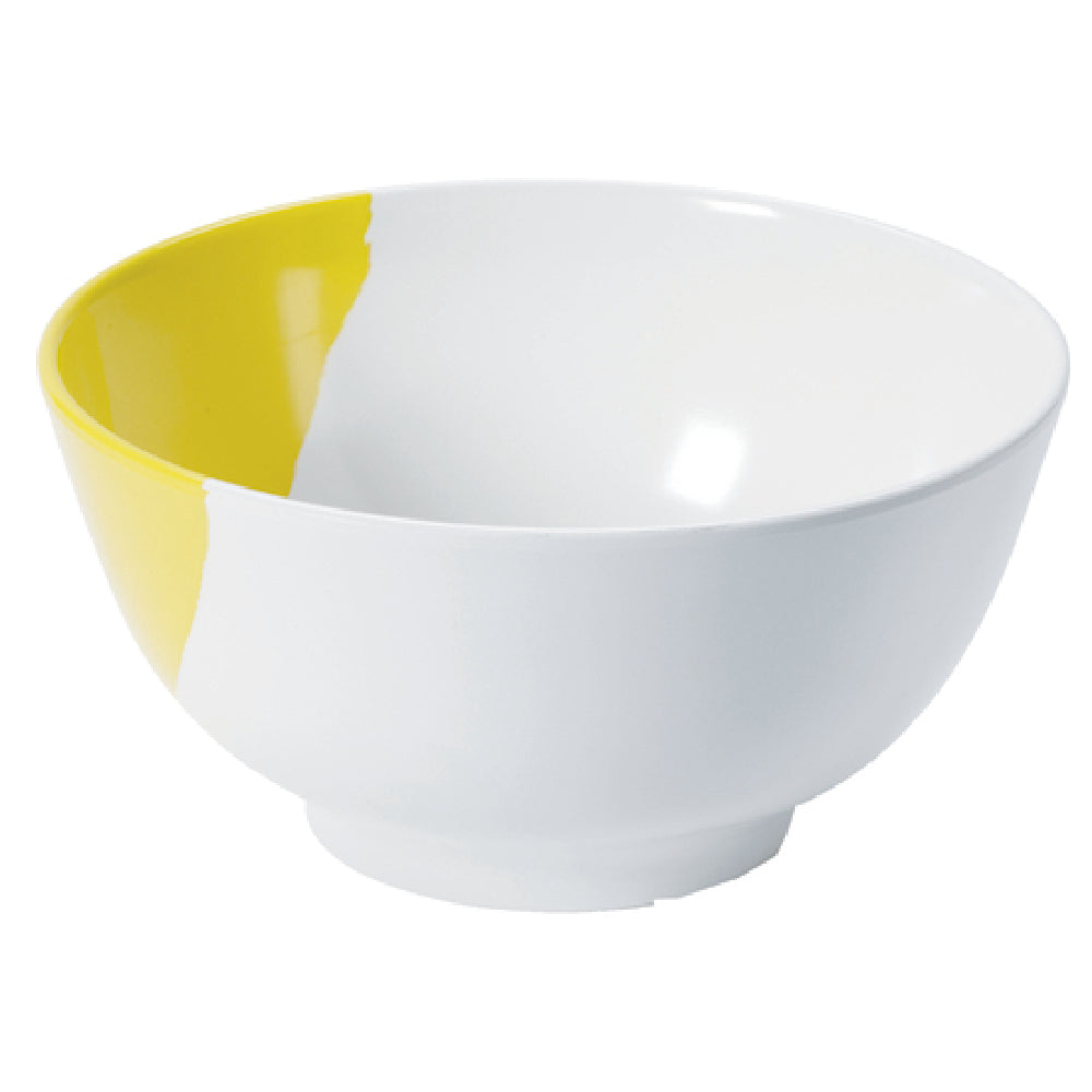 GET Enterprises B-25-W/Y Bold™ Bowl 1.1 Qt. (1.2 Qt. Rim Full) 7" Dia. X 2-1/2"H