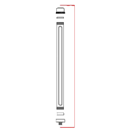 Franklin Machine Products 287-1037 Gauge Shield Assembly With Glass 9" 5/8" OD Gauge Glass