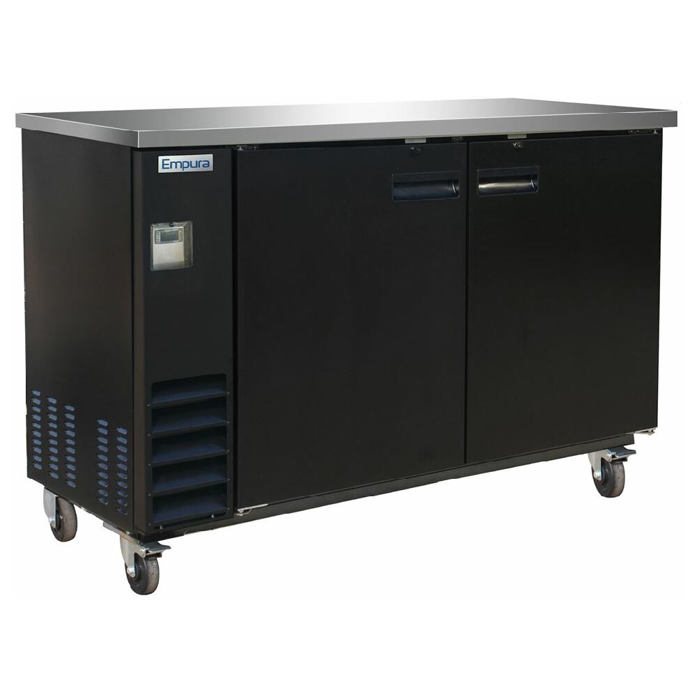Empura Refrigeration E-KBB60-2 Back Bar Cooler 2 Swing Solid Doors 61"W X 24.4"D X 41.8"H