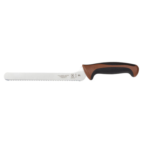 Mercer Culinary M22418BR Millennia Colors® Bread Knife 8" Offset