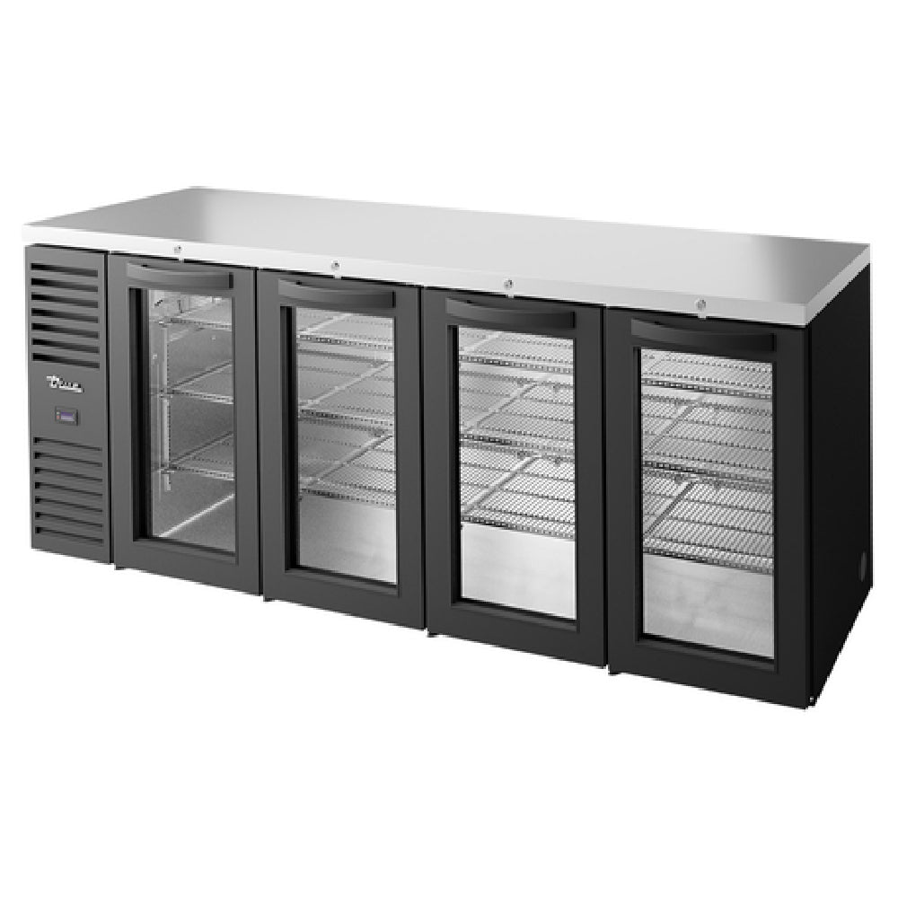 True Refrigeration TBR92-RISZ1-L-B-GGGG-1 Refrigerated Back Bar Cooler Four-section