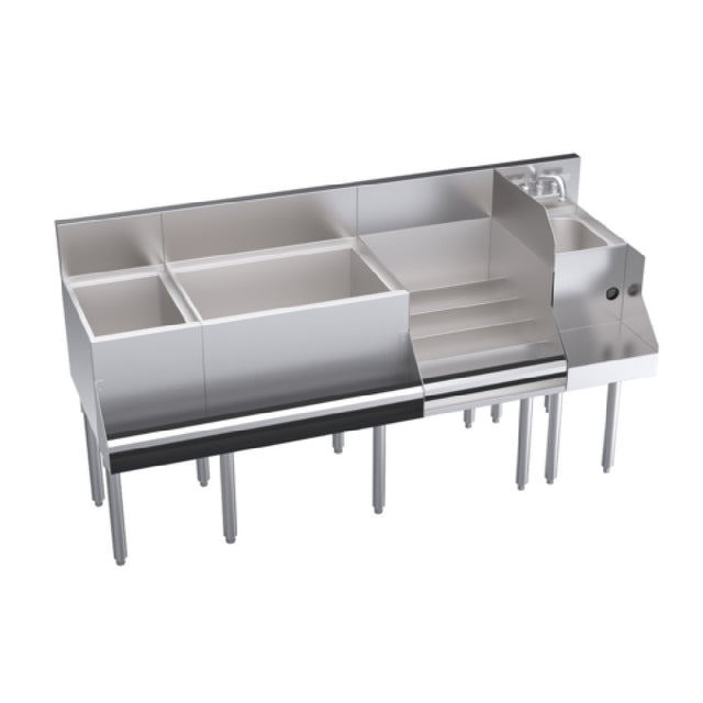 Krowne KR24-W66E-10 Royal Series Underbar Ice Bin/Cocktail Station With Blender & Liquor Stations