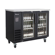 Blue Air BLNBB-48BG-HC - Back Bar Cooler, Narrow Depth, Two-section