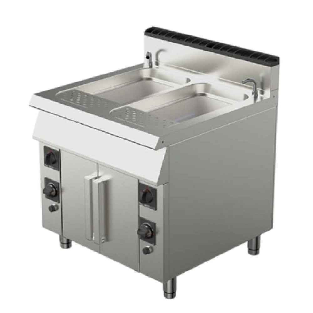 AMPTO 90CPG90 PLUS AMPTO® Pasta Cooker (2) 12-gallon Tank With Dual Power Burners