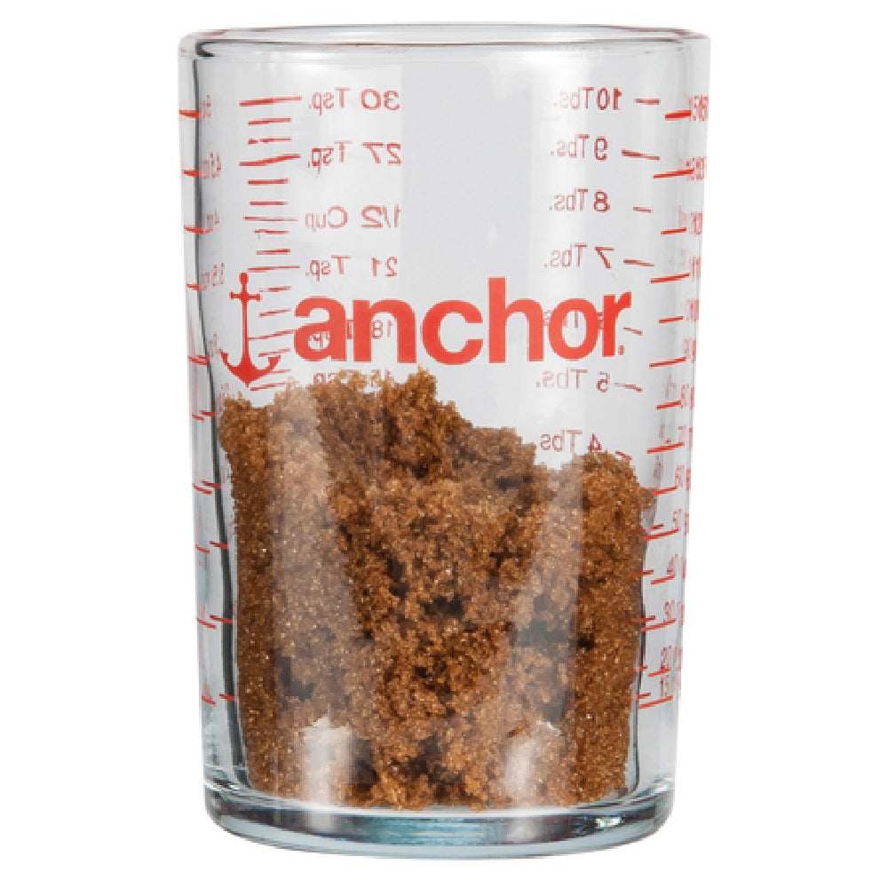 Anchor Hocking 91016L20 Measuring Glass 5 Oz. 2-3/8" Dia. X 3-1/2"H