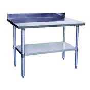 Hubert 28W-318 - Kratos Worktable, 24"x30", With 4" Backsplash And Undershelf