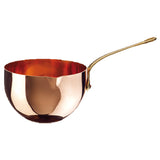 Paderno 15407-20 Zabaglione Bowl 7-7/8" Dia. X 5-1/2"H Riveted Polished Brass Handle