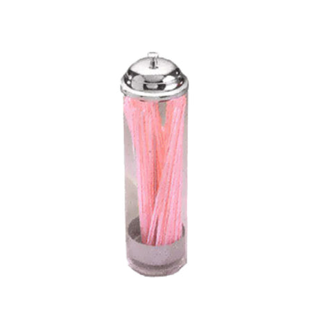 American Metalcraft SD3511 Straw Dispenser 3-1/2" Dia. X 10-3/4"H Removable Metal Insert Dispenser