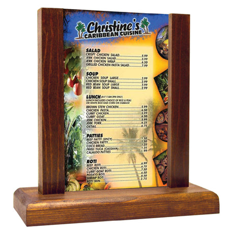 Menu Solutions WPFRO-A Table Tent Holds 4" X 6" Insert Picture Frame