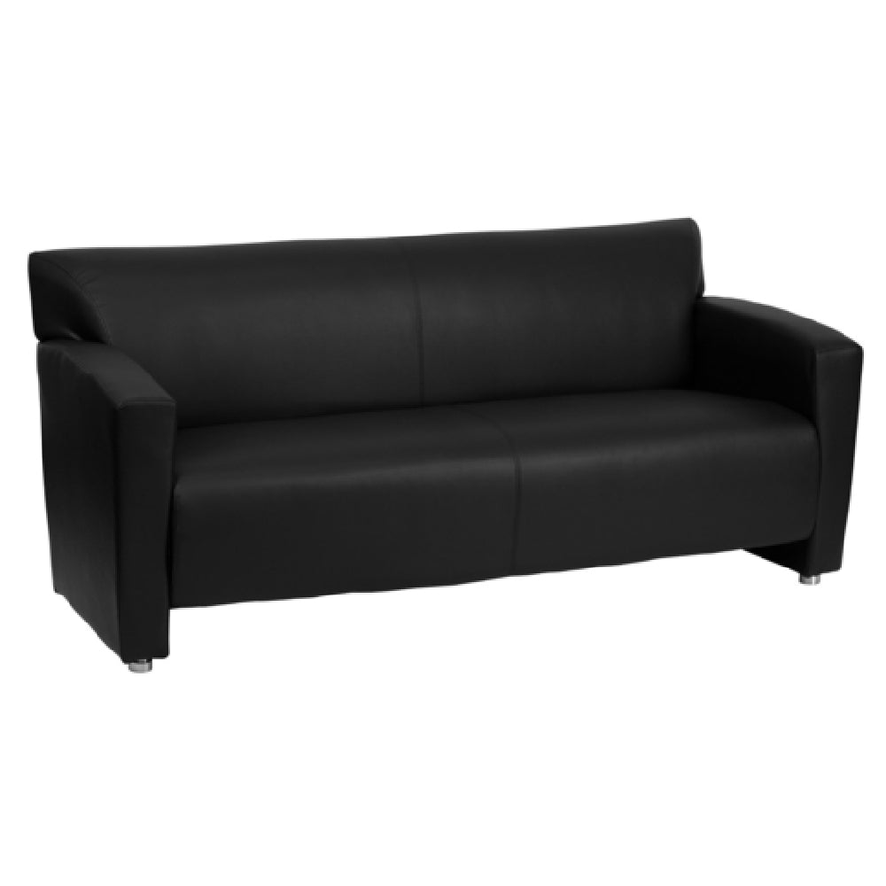 Flash Furniture 222-3-BK-GG Hercules Majesty Series Reception Sofa 68-1/2"W X 30"D X 31-1/4"H