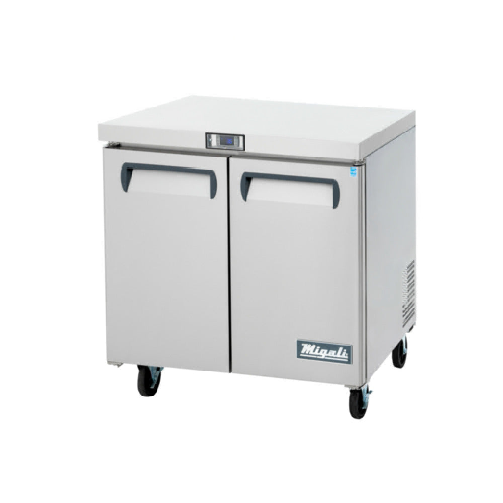 Migali Industries C-U36F-HC Competitor Series® Undercounter Work Top Refrigerator Freezer