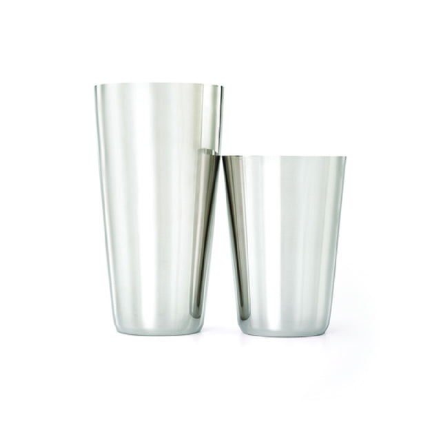 Mercer Culinary M37161 Barfly® SuperFly™ Heavy Weight Shaker/Tin Set: (1) Each 28 Oz. & 18 Oz.