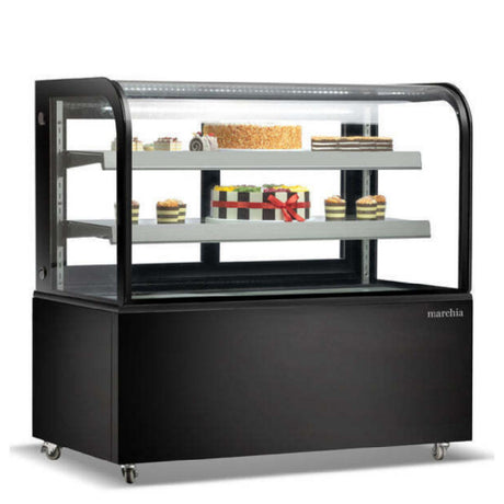 USR Brands MB48-B - Marchia Refrigerated Bakery Display Case, 47-4/5"W, 14.1 Cu. Ft. Capacity