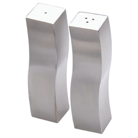 American Metalcraft DXP4 Salt & Pepper Shaker Set 2 Oz. 1"sq. X 4"H