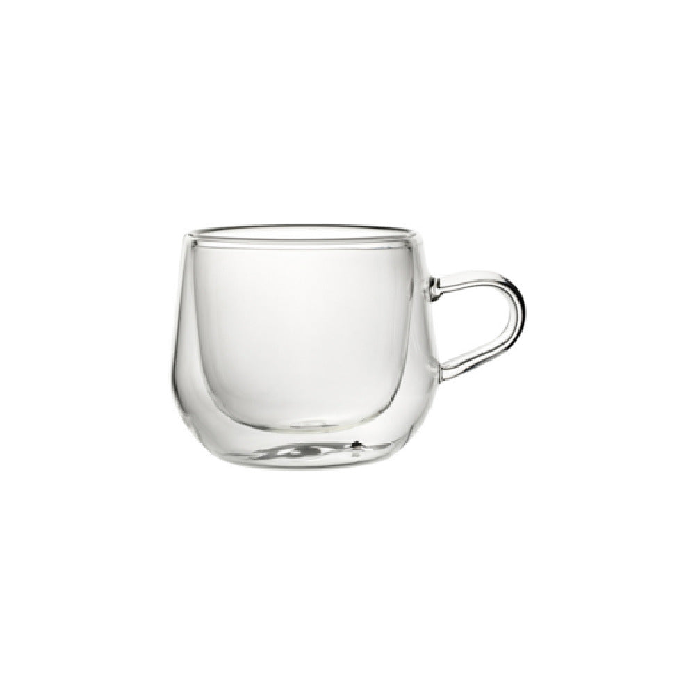 Steelite UR90285 Double Wall Buddha Mug 14.0 Oz (H 3-3/4" M 4-3/8 T 3-7/8" B 2-3/4") Soda Lime