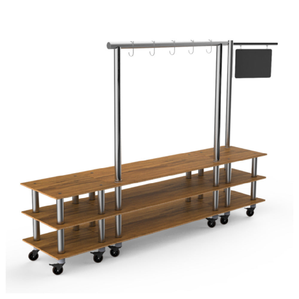 Steelite MGCMLA07BSXW - Salsa Bar Station, 130.0" X 29.5" X 96.0", Modular