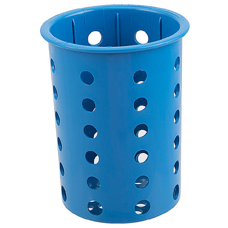 Franklin Machine Products 137-1658 Silverware Cylinder By Steril-Sil Plastic Blue