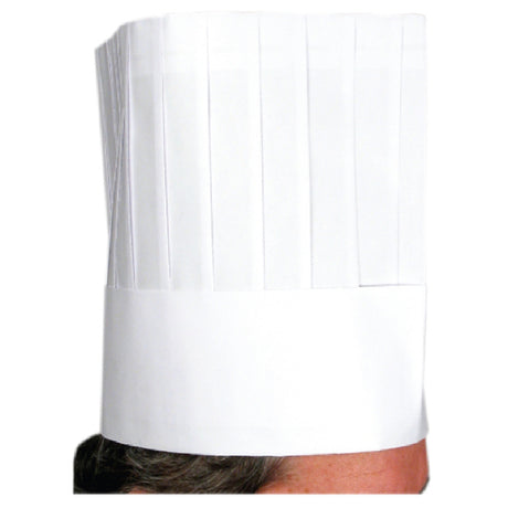 Winco DCH-9 Disposable Chef's Hat 9" Signature Chef (10 Pieces Per Bag)