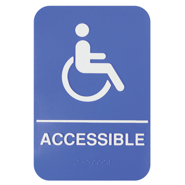 Thunder Group PLIS6959BL Information Symbol Sign 6" X 9" "Accessible"