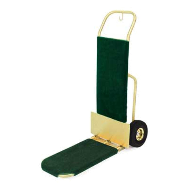 Forbes Industries 1566-CK Bellman's Handtruck 29"L Fold-up Dropnose 1" Brushed Brass Tube