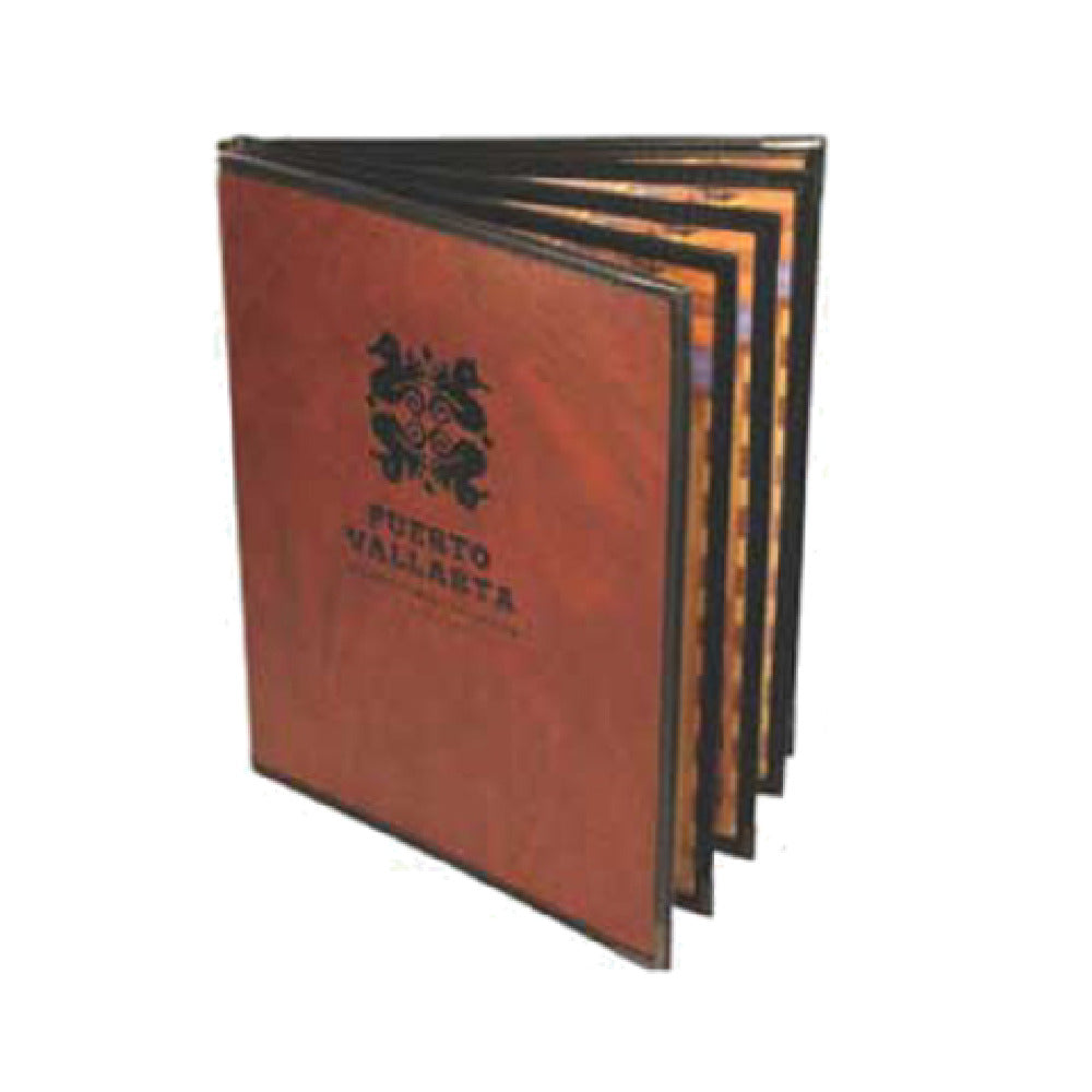 Menu Solutions RS180A Menu Cover Holds 5-1/2" X 8-1/2" Insert Six Panel Booklet