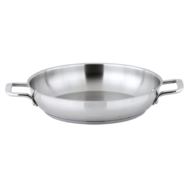 Winco SSOP-12 Induction Omelet Pan 12-1/2" Dia. X 2-1/4"H Round