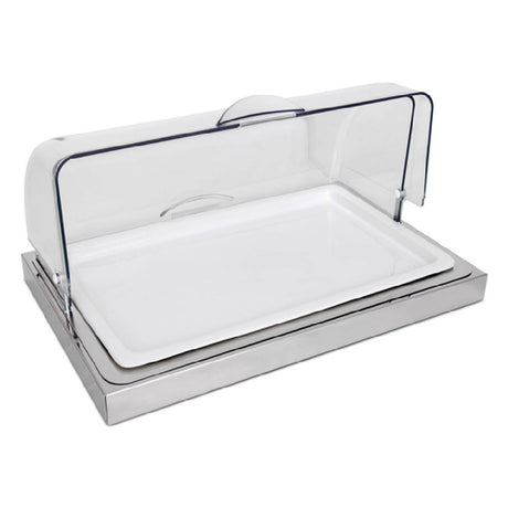 Service Ideas 17708110 Ze Pe Quadro Modern Inox Buffet Porcelain Roll Top Cloche