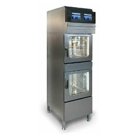 Henny Penny FSDH610.610.000.7 FlexFusion SpaceSaver Plus Combi-Steamer Oven Two-compact Units With Mounted Hood