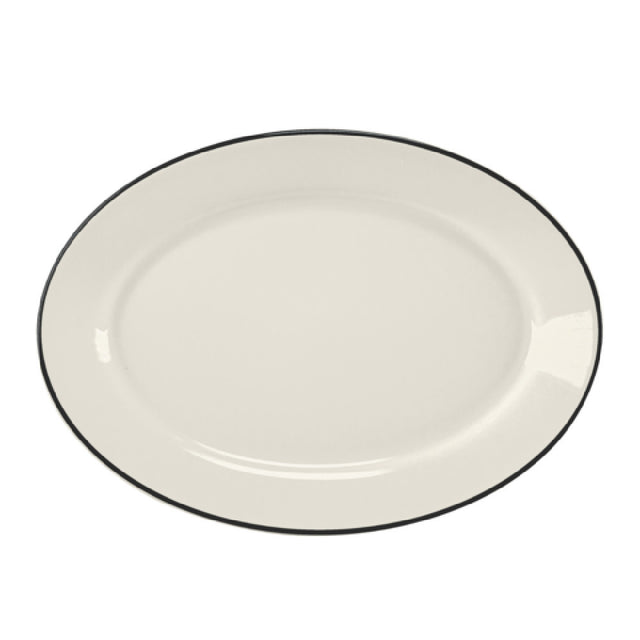 Steelite HL1571743 Rolled Edge Oval Platter 13.375" X 9.25" X 1.5" RE & NR
