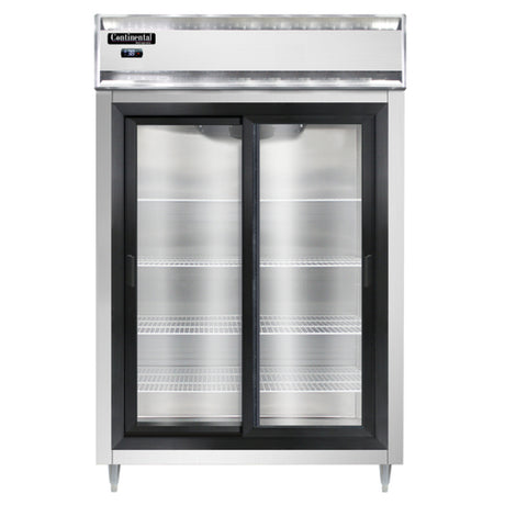 Continental Refrigerator D2RSNSGD Designer Line Refrigerator Reach-in Two-section