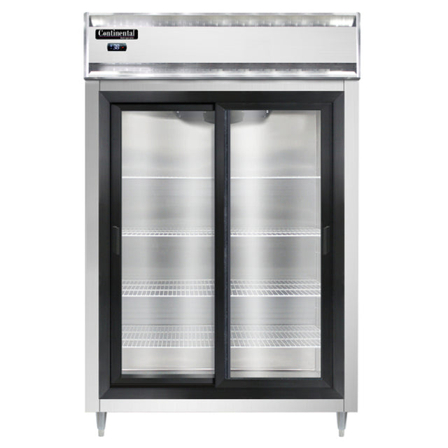 Continental Refrigerator D2RSNSGD Designer Line Refrigerator Reach-in Two-section