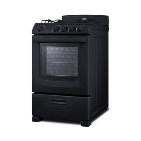 Summit RG2402B Gas Range 24" W 2.9 Cu.ft. Oven Capacity