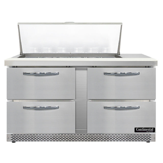 Continental Refrigerator SW60N18M-FB-D Mighty Top Sandwich Unit Front Breather