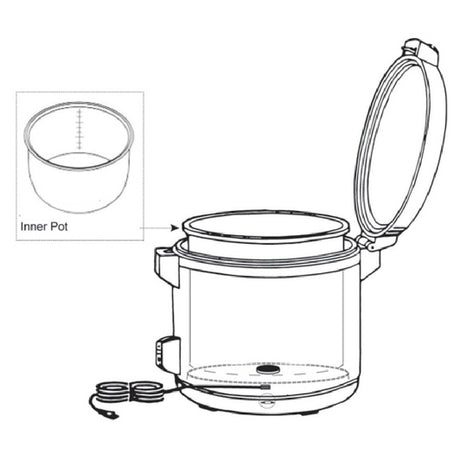 Thunder Group SEJ6012 Inner Pot For Rice Cooker/Warmer SEJ60000