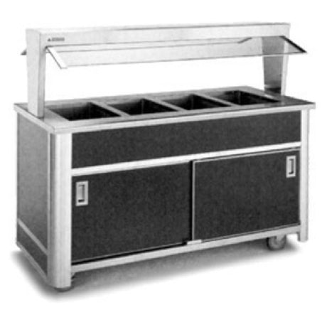 Atlas Metal BLH-2-BU Buffet Style Hot Food Serving Counter Electric (2) 12" X 20" Hot Food Wells